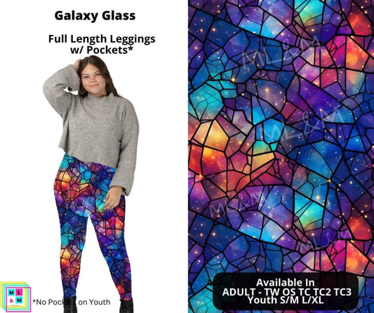 Galaxy Glass Full Length Leggings w/ Pockets