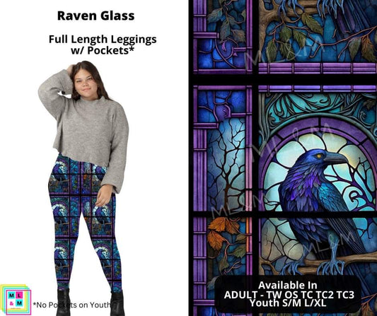 Raven Glass Full Length Leggings w/ Pockets