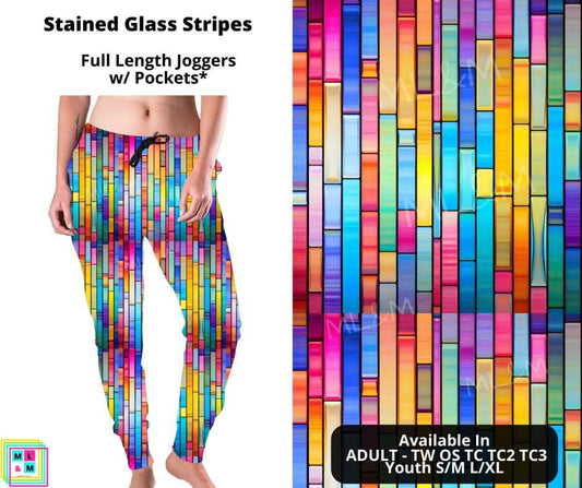 Stained Glass Stripes Joggers