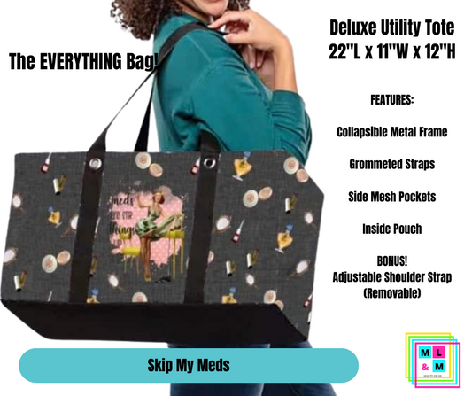 Skip My Meds Collapsible Tote