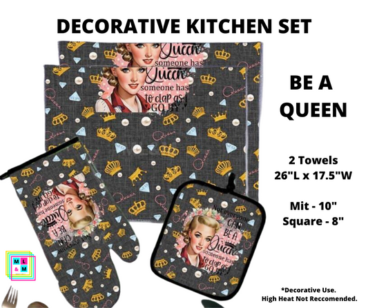 Be A Queen - Decorative Kitchen Set