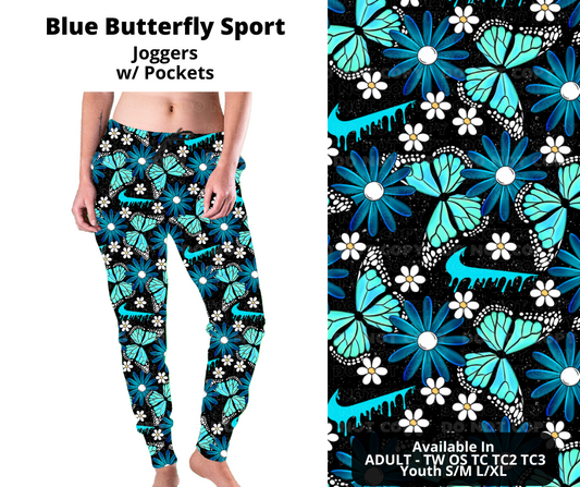 Preorder! Closes 11/21. ETA Jan. Blue Butterfly Sport Joggers