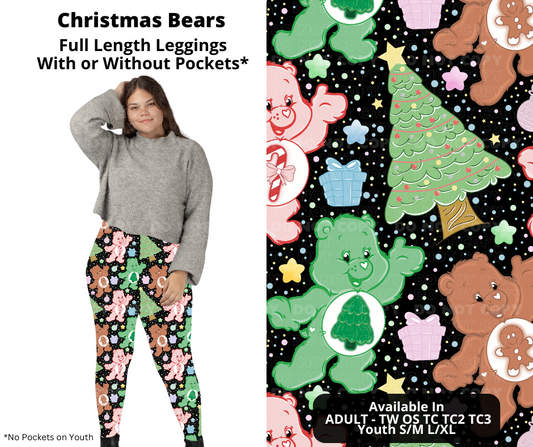 Christmas Bears Full Length Leggings w/ Pockets