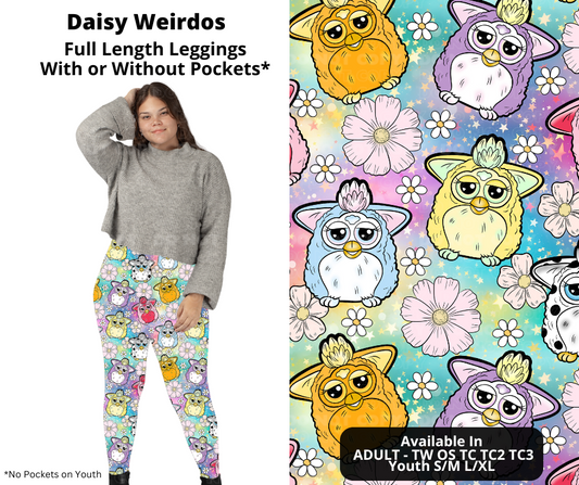 Preorder! Closes 11/21. ETA Jan. Daisy Weirdos Full Length Leggings w/wo Pockets