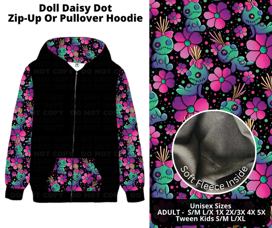 Preorder! Closes 11/21. ETA Jan. Doll Daisy Dot Zip-Up or Pullover Hoodie