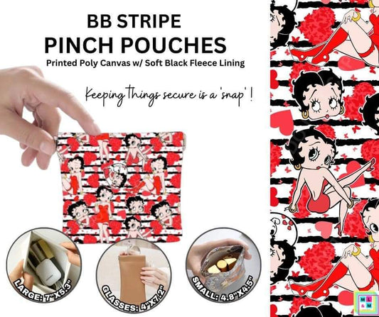 BB Stripe Pinch Pouches in 3 Sizes