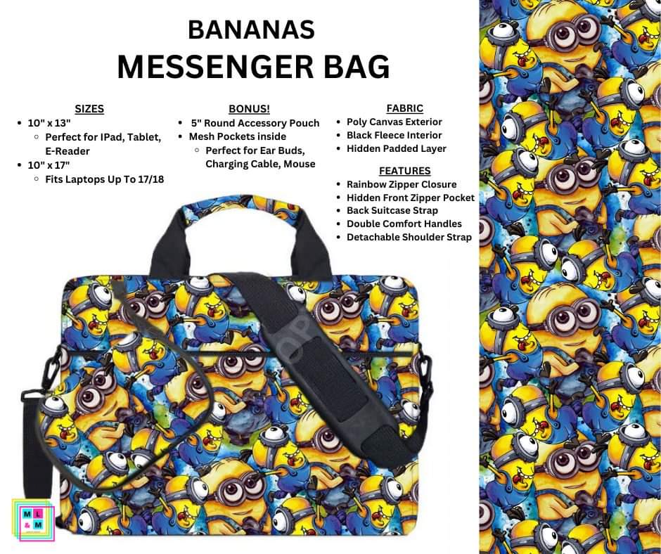 Bananas Messenger Bag Shipping Department
