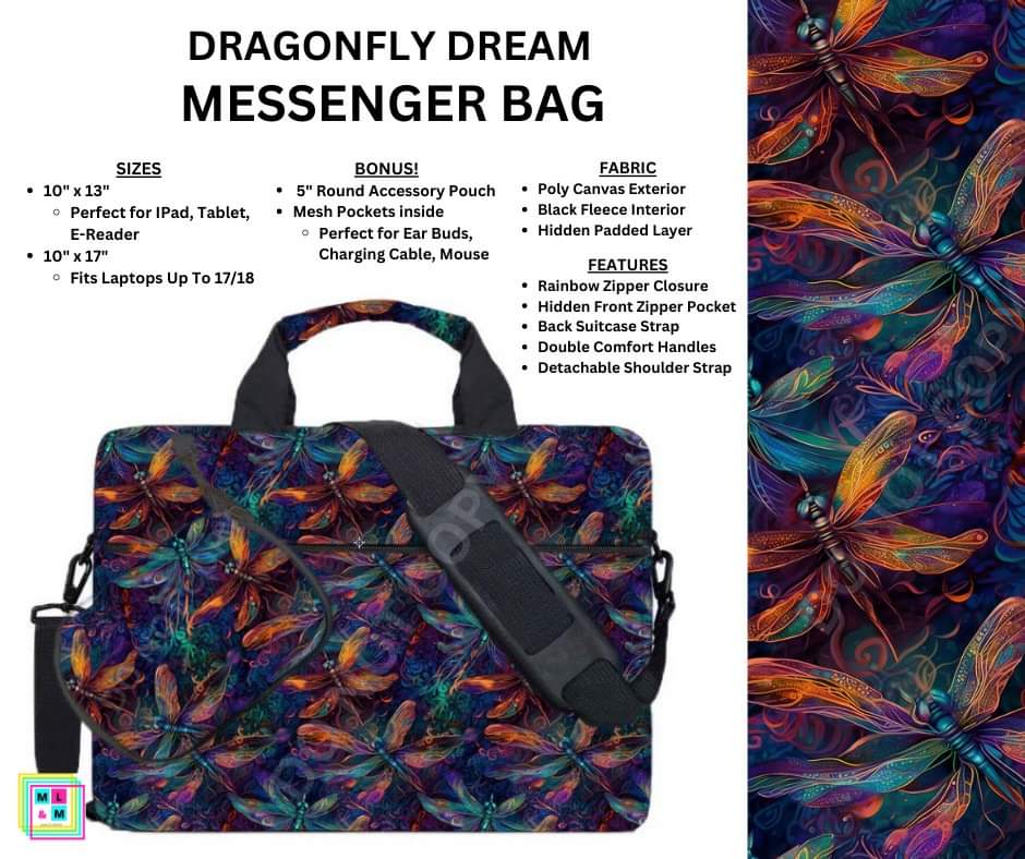 Dragonfly Dream Messenger Bag