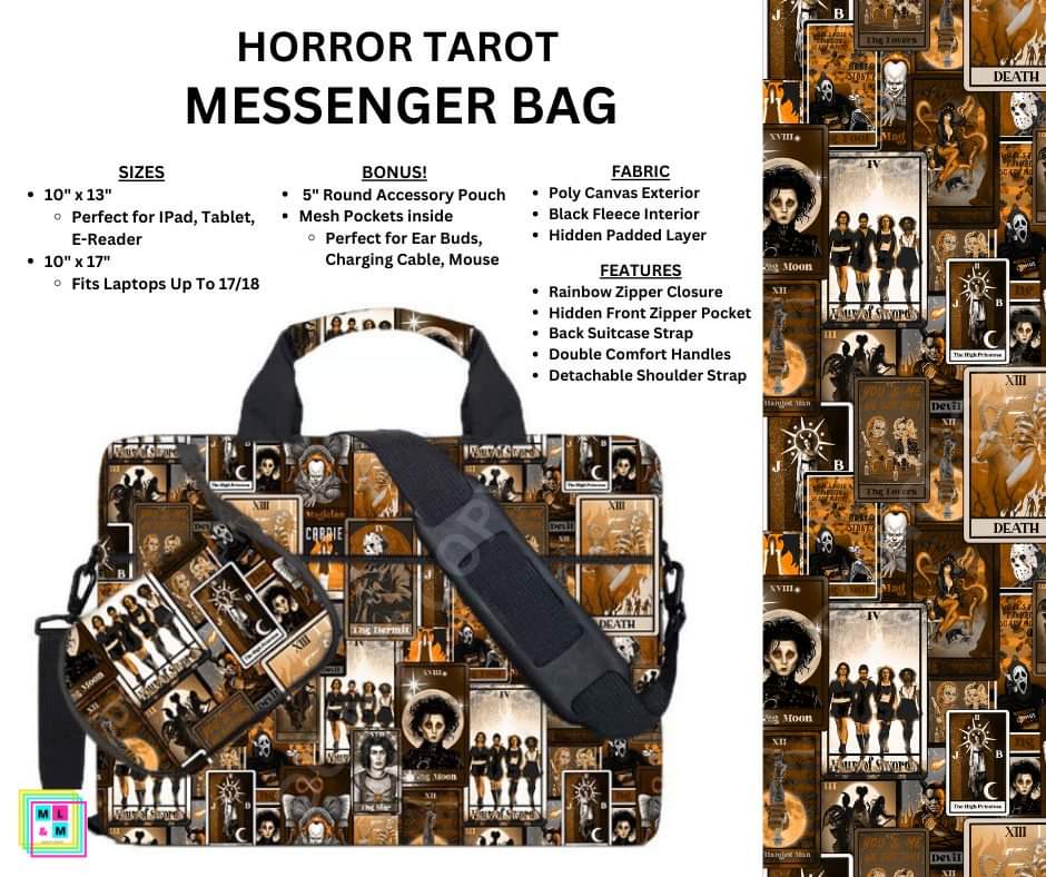 Horror Tarot Messenger Bag