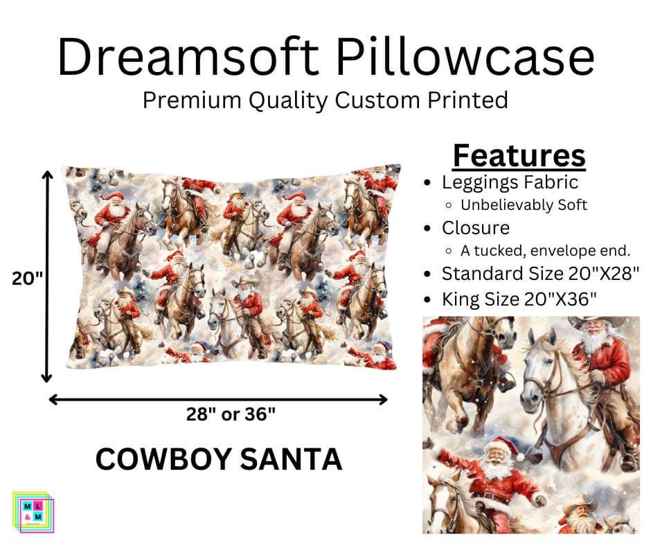 Cowboy Santa Dreamsoft Pillowcase