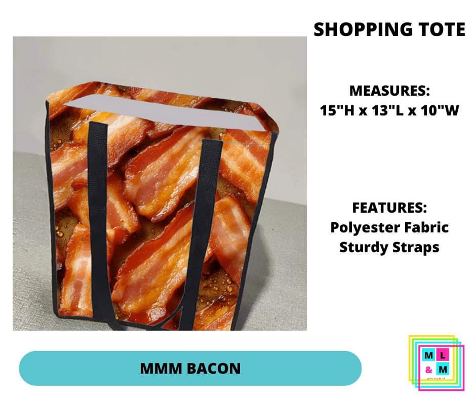 MMM Bacon Shopping Tote