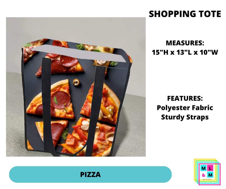 Pizza Shopping Tote