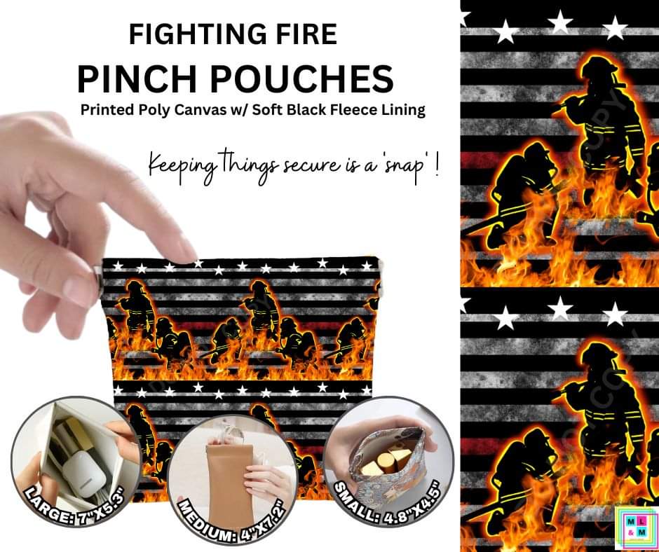 Fighting Fire Pinch Pouches