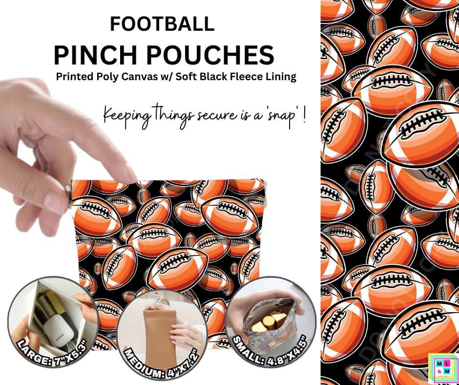 Football Pinch Pouches