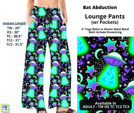 Bat Abduction Full Length Lounge Pants