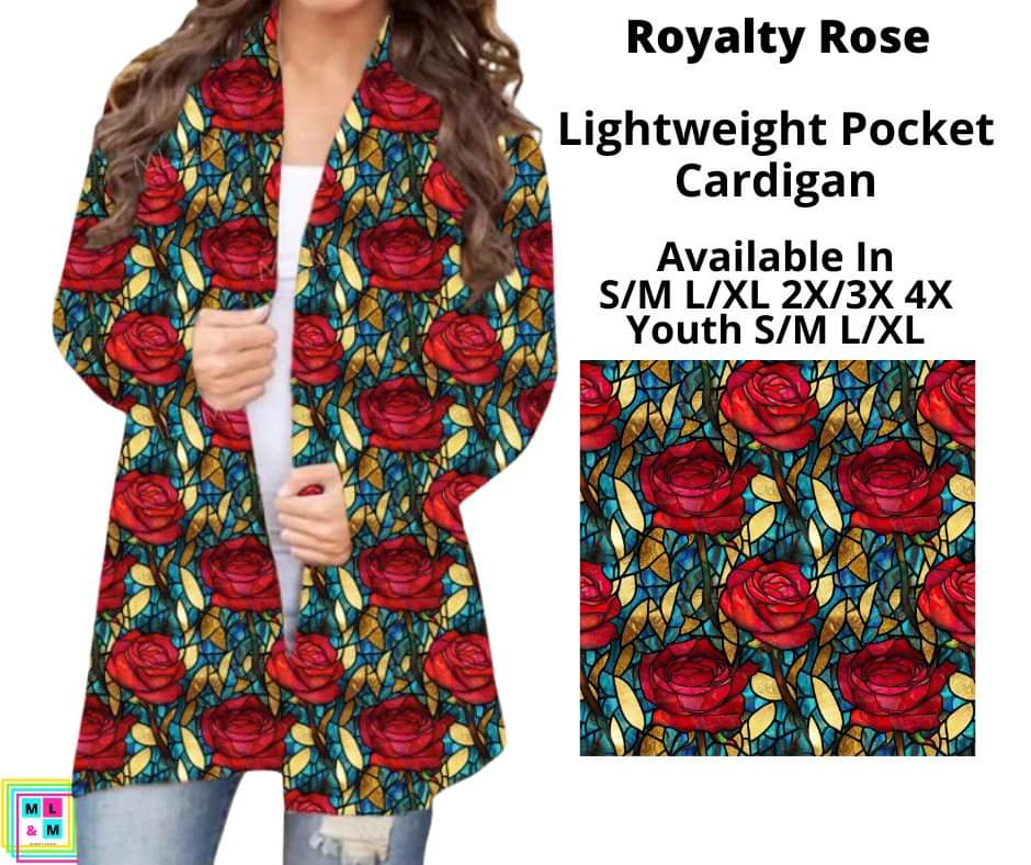 Royalty Rose Pocket Cardigan