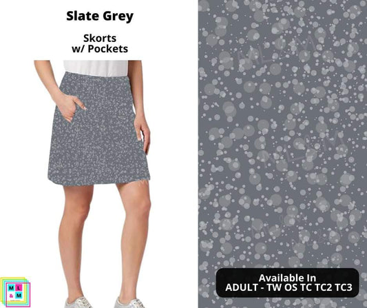 Slate Grey Skort