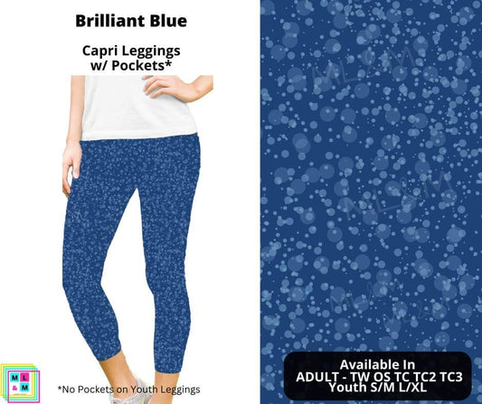 Brilliant Blue Capri Length w/ Pockets