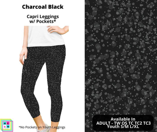 Charcoal Black Capri Length w/ Pockets