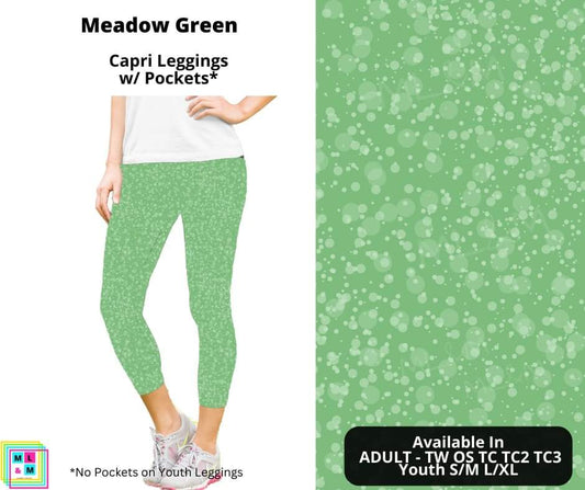 Meadow Green Capri Length w/ Pockets