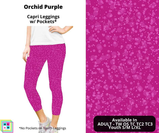 Orchid Purple Capri Length w/ Pockets