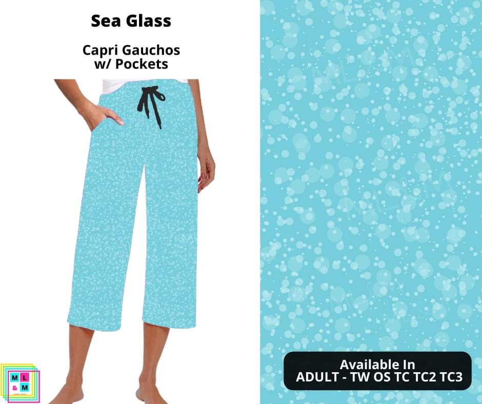 Sea Glass Capri Gauchos