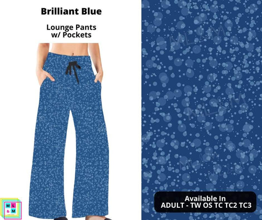 Brilliant Blue Full Length Lounge Pants