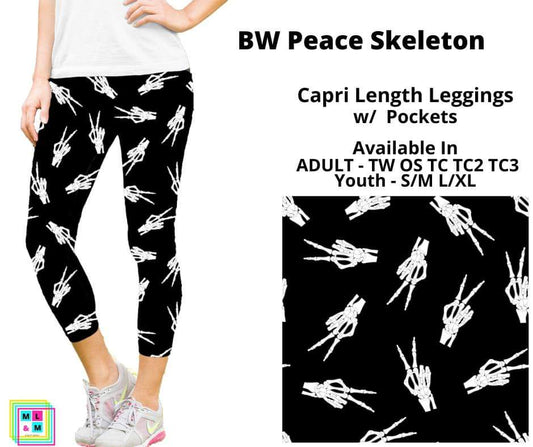 BW Peace Skeleton Capri Length w/ Pockets