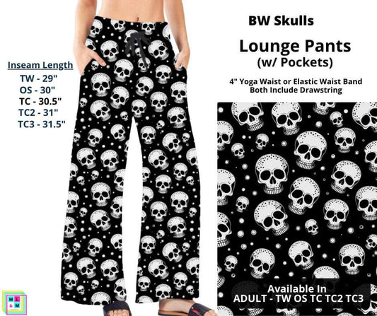 BW Skulls Full Length Lounge Pants