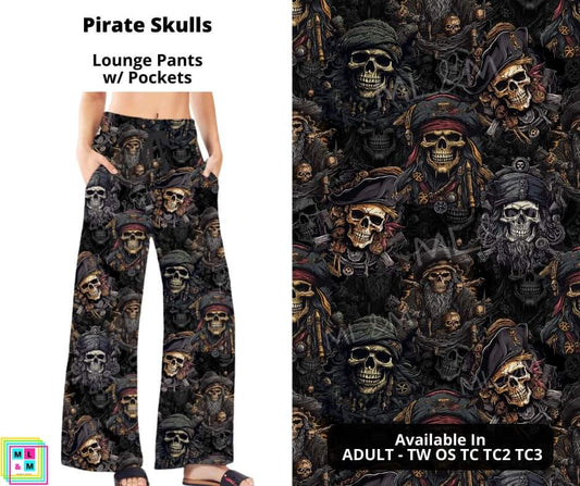 Pirate Skulls Full Length Lounge Pants