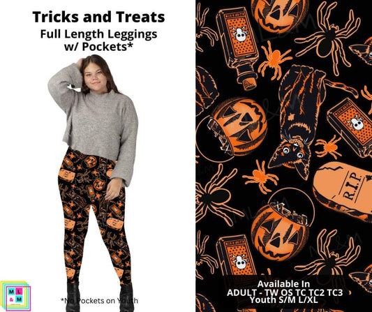 Tricks and Treats Full Length Leggings w/ Pockets