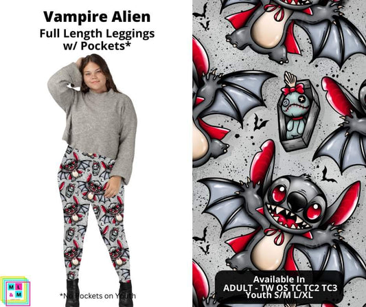 Vampire Alien Full Length Leggings w/ Pockets