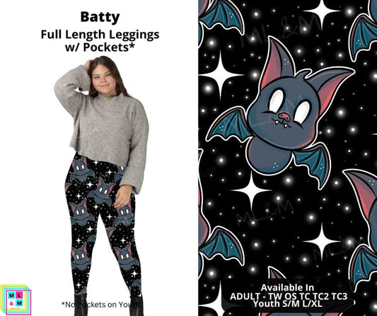 Batty Full Length Leggings w/ Pockets
