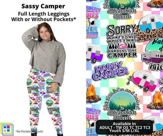 Sassy Camper Full Length Leggings w/ Pockets