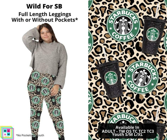 Wild For SB Full Length Leggings w/ Pockets