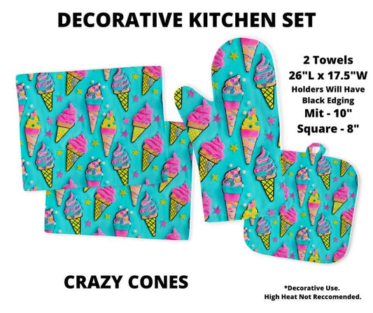 Crazy Cones Decorative Kitchen Set