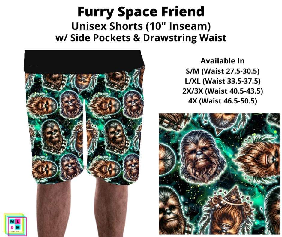 Furry Space Friend Unisex Shorts