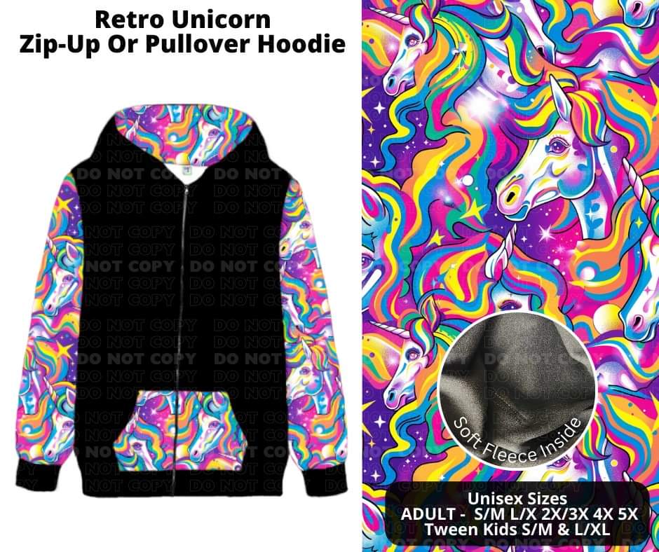 Retro Unicorn Hoodie