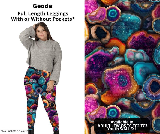 Geodes Full Length Leggings w/ Pockets