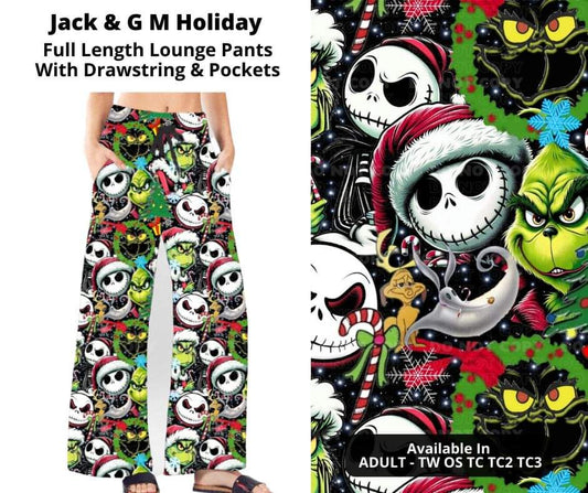 Jack & G M Holiday Full Length Lounge Pants