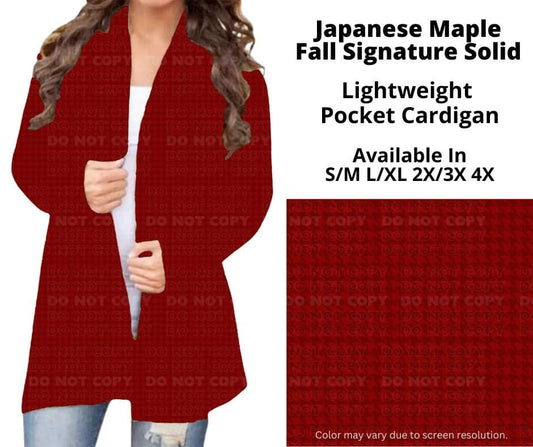 Japanese Maple Pocket Cardigan