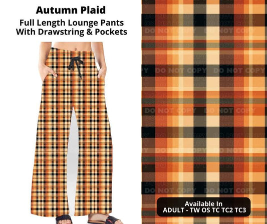 Autumn Plaid Full Length Lounge Pants