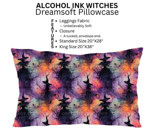 Alcohol Ink Witches Dreamsoft Pillowcase