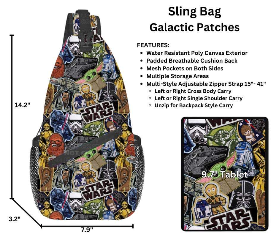 Galactic Patches Sling Bag