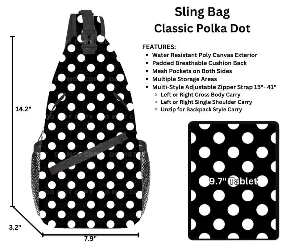 Classic Polka Dot Sling Bag