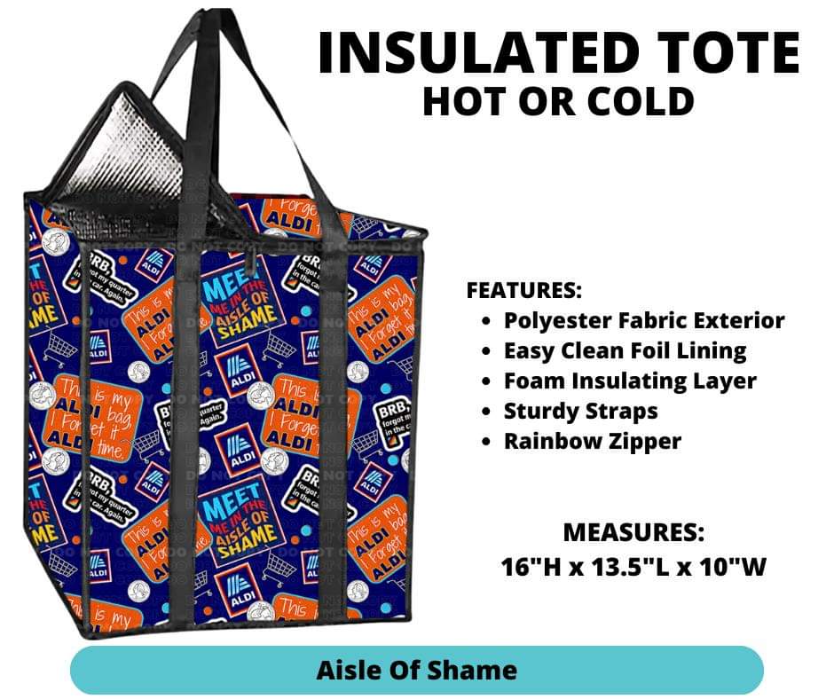 Aisle of Shame Insulated Tote