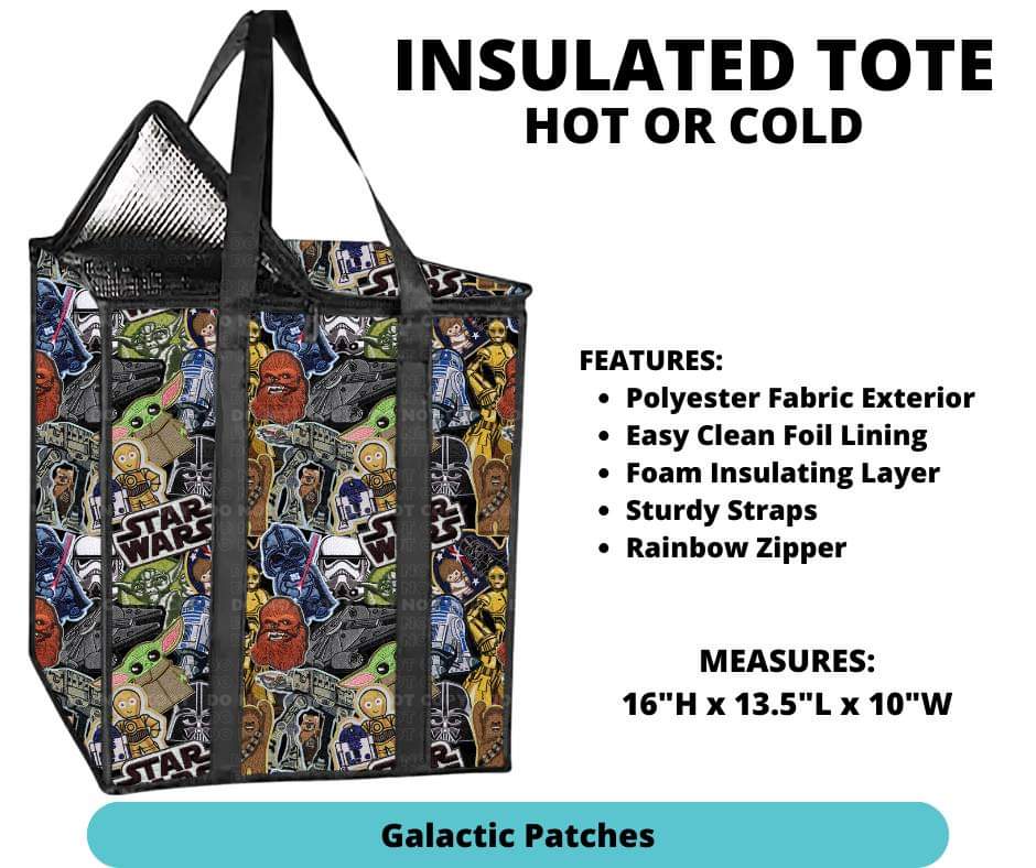 Galactic Patches Insulated Tote