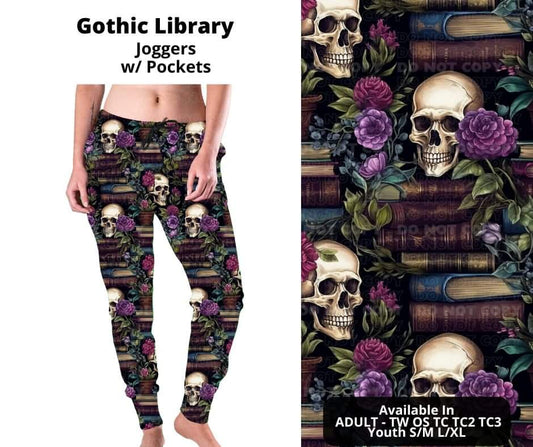 Preorder! Closes 10/23. ETA Dec. Gothic Library Joggers