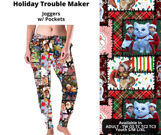 Holiday Trouble Maker Joggers