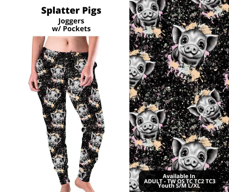 Splatter Pigs Joggers